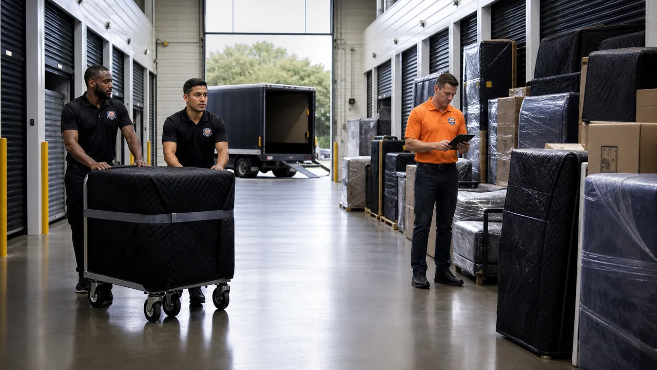 Storage professionals at work